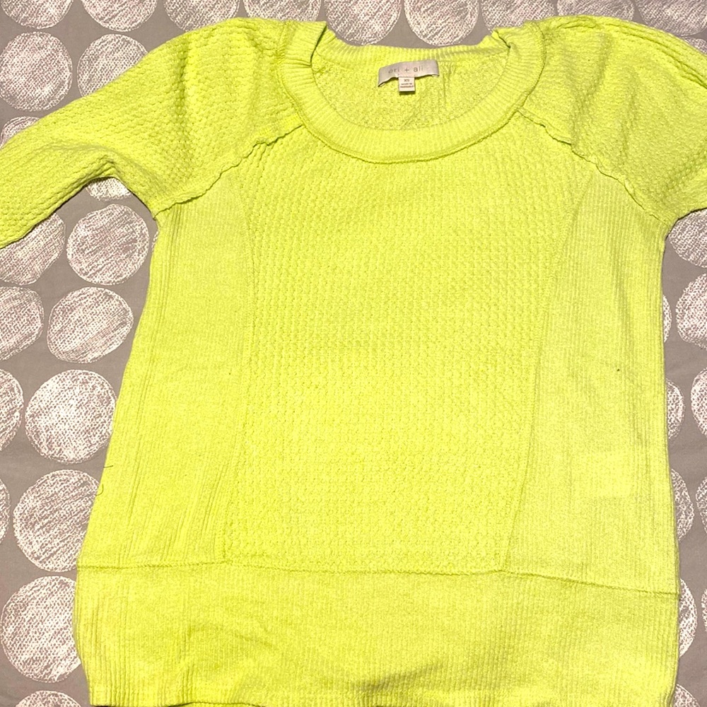 Anthropologie long sleeve waffle shirt